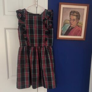 GAP Kids Plaid Dress with Ruffles